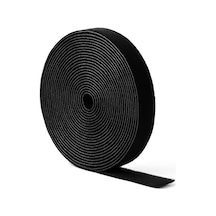Cırt Cırt Sabitleyici Kablo Düzenleyici - 5 Metre X 1cm Kolay Kullanım, Bahçe Ve Ev İçin Pratik Çözüm Siyah