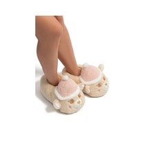 Roza Kadın Hayvanlı Panduf Bej 36/41 Bej