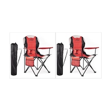 Sportlife Evolite Nature Katlanabilir Kamp Koltuğu 2'li Set Kırmızı
