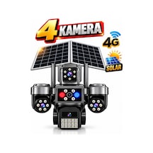 Hieasy 85-gz 8mp 4 Kamera 4g Solar Sim Ptz Sesli Akıllı Hibrit Zoom Güvenlik Kamera 7/24 Koruma