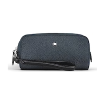 Montblanc Sartorial Deri Küçük Boy Bakım Çantası 221696 Lacivert