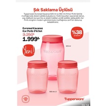 Evrensel Kavanoz Set 2adet 550 Ml 1 Adet 825 Ml Kırmızı