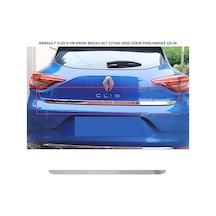Ebal Otomotiv Renault Clio 5 HB Krom Bagaj Alt Çıtası 2020 P.ÇELİK