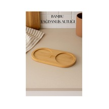 Bambu Yağdanlık Altlığı Çift Yuvalı 9x19 Cm Diğer