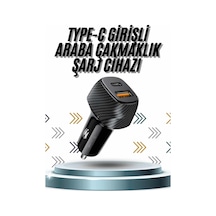 Hızlı Oto Şarj Cihazı 38w Çift Girişli Hızlı Şarj Oto Çakmaklık Type-c Diğer