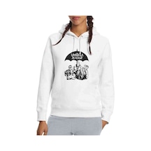 The Umbrella Academy Umbrella Coffee Baskılı Beyaz Kadın Kapşonl
