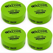 Sector Super Wax Matte Look Strong Hold Mat Vaks 150 Ml X 4 Adet