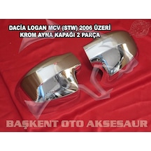 Dacia Logan Mcv Abs Krom Ayna Kapağı 2 Parça 2013 Üzeri