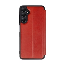 Samsung Galaxy  Uyumlu,  A56 Kılıf Flip Cover - Kırmızı