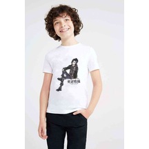 Tshirthane Anime Tokyo Ghoul Anteiku Baskılı Unisex Çocuk Beyaz T-Shirt (534793942)
