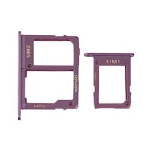 Samsung Uyumlu Galaxy J6 J600 Sim Kart Tepsisi Violet Çift