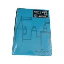 Faber-castell Mavi 80 Yaprak Kareli A4 Spiralli Kapak Defter
