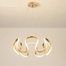 Örümcek Model 3 Renkli Gold Renk Modern Spor Led Avize Gold