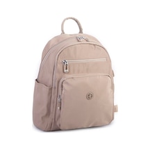 Nas Bag Kadın Çok Gözlü Hafif Su Geçirmez Unisex Water Proof Çanta Vizon