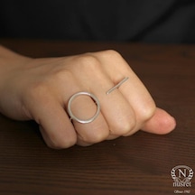 925 Ayar Gümüş Çift Parmak Yüzük