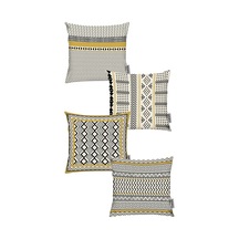 İskandinav Etnik 4'lü 50x50 Kırlent Kılıfı Rhp5039 Diğer