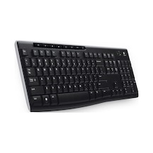 Logitech K270 Q Kablosuz Klavye Siyah
