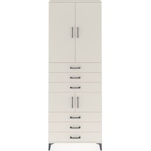 Arges Dolap 4 Raflı 6 Çekmeceli 4 Kapaklı 88x30x243 Aytaşı-ay... Aytaşı