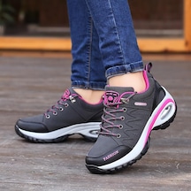 Pembe Mctın Dağ Yürüyüş Ayakkabıları Kadın Açık Darbeye Dayanıklı Kaymaz Yürüyüş Ayakkabısı Trekking Tırmanma Ayakkabı