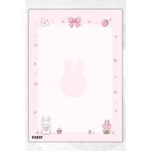 A4 Bloknot Kareli Defter - 50 Yaprak - Memopad - Notepad - Not Defteri - Not Kağıdı - 4150 Çok Renkli