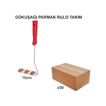 Gökkuşağı Parmak Rulo Takım 15 Cm - 50 Adet