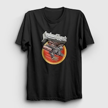 Presmono Unisex Vengeance Judas Priest T-shirt Siyah
