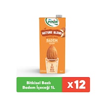 Nature Blend Bitkisel Bazlı Badem İçeceği 1 L Vegan Laktozsuz X 12 Adet