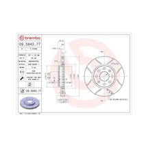 Fiat Doblo Fren Diski On 2001-2013 Brembo 09584377 2adettir