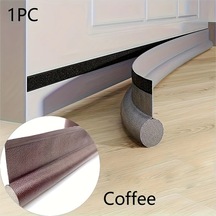 Topnotch Koyu Kahve Renk 1 Adet Kendinden Yapışkanlı Kapı Altı Contası Ses Yalıtımı Toz Geçirmez Su Geçirmez Rüzgar Geçirmez Diğer