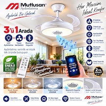 Mutlusan Aydınlatmalı Tavan Vantilatör Bluetooth