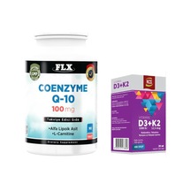 Coenzyme Q-10 100 Mg 90 Tablet + Vitamin D3 Vitamin K2 20 Ml
