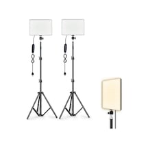 2 Li Pl-26 13 Watt 96 Led 23cm Crı95+ Bicolor 3 Renk Fotograf Ve Video Işığı Ve 200cm Işık Ayağı Standı
