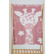 Yumuşak Bebek Çocuk Battaniyesi Mevsimlik 90x100 Cm Pembe