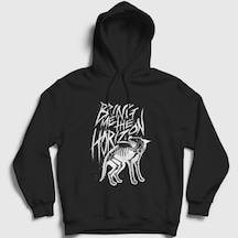 Presmono Unisex Wolf Bring Me The Horizon Kapüşonlu Sweatshirt Siyah