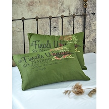 Komfort Home Baskılı Pamuklu Silikon Dolgulu Yastık 50 x 70 Cm -2 A N11.955