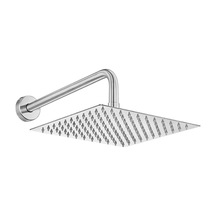 Ar-yak 102145088 Efes Tepe Duş Başlığı 250x250 Mm Duvardan Borulu L 388mm Krom
