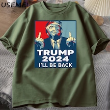 Flood Of Style Pro Komik Donald Trump Grafik T Shirt Trump Destekçisi Hediyeler Impeach Bu Prim T-shirt Beyaz