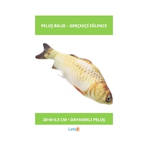 Yumuşak Peluş Kedi Oyuncağı Balık 20 8 3,5 Cm Eğlenceli Oyun
