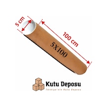 5x100 Cm Kapaklı Silindir Postüp Rulo Gönderi Kutusu 1 Adet