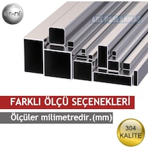 Paslanmaz Çelik Profil Satine Yüzeyli 304 Kalite (Ölçü Seçiniz)