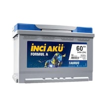 İnci Formul A Taurus 12V 60 Ah 540 A(En) Akü