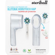 Steriball Pilli Veya Şarjlı Diş Fırçaları İçin Hijyenik Diş Fırçası Kabı - Şeffaf