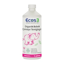 Ecos3 Organik Bebek Temizlik Seti Çamaşır Temizleyici 1 L + Çamaşır Yumuşatıcı 1 L + Biberon & Oyuncak Temizleyici 500 ML