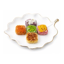 Beyaz Elmas Beyas Elmas Kare Karışık Lokum 400 Gr - %100 Doğal Pancar Şekerinden Üretilmiştir - Glikoz İçermez - Türk Lokumu