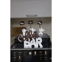 Coffee Bar Dekoratif Yazı - Kahve Köşesi Aksesuarı Kahverengi Coffee Bar - 836016861
