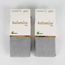 Melonika Beyza Kız Bambu Külotlu 1-5 Yaş Gri Çok Renkli