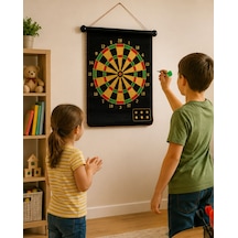 Güvenli Manyetik Dart Seti 6 Dart Oklu Eğlenceli Hedef Oyunu