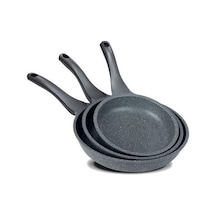 Thermoad Granit Döküm 3'Lü Tava Set Gri