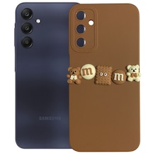Samsung Galaxy Uyumlu A25 Kılıf 3d M Bear Kamera Korumalı Silikon Kapak