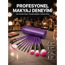 12 Parça Profesyonel Makyaj Fırçası Far Fırçası Allık Fırçası Yumuşak Kıllı - Lisinya 59811238